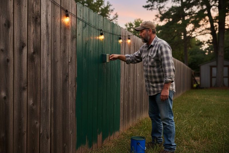 Residential Fence Painting Service