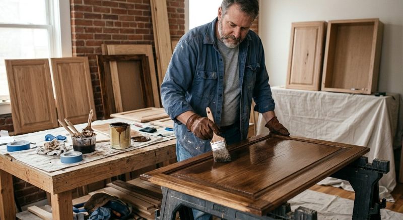 Cabinet Staining Service in Lafayette, IN