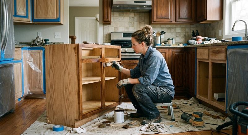 Kitchen Cabinet Refinishing in Terre Haute, IN