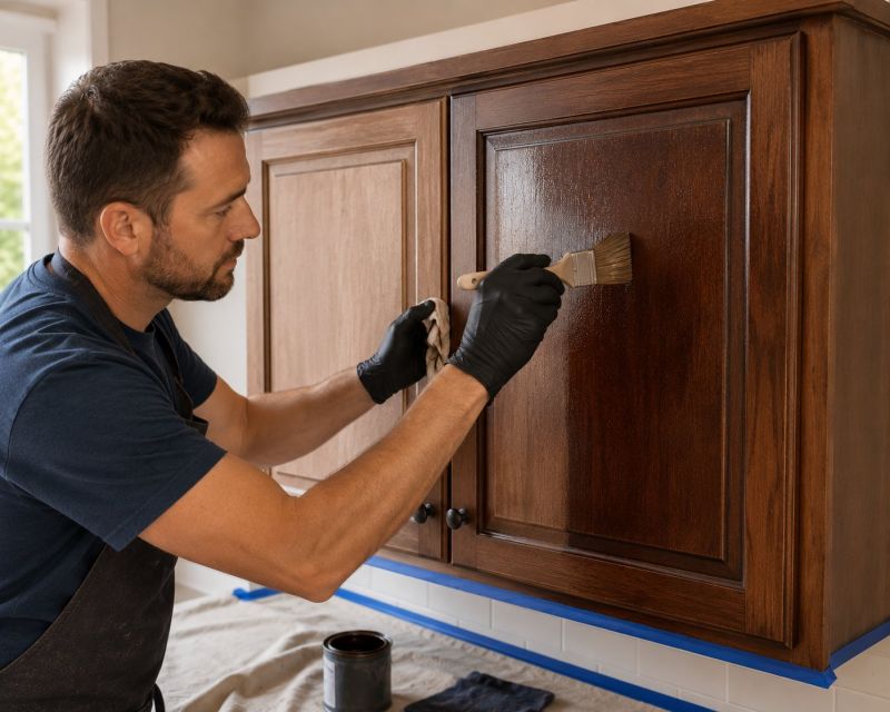 Wood Cabinet Refinishing in Dayton, OH